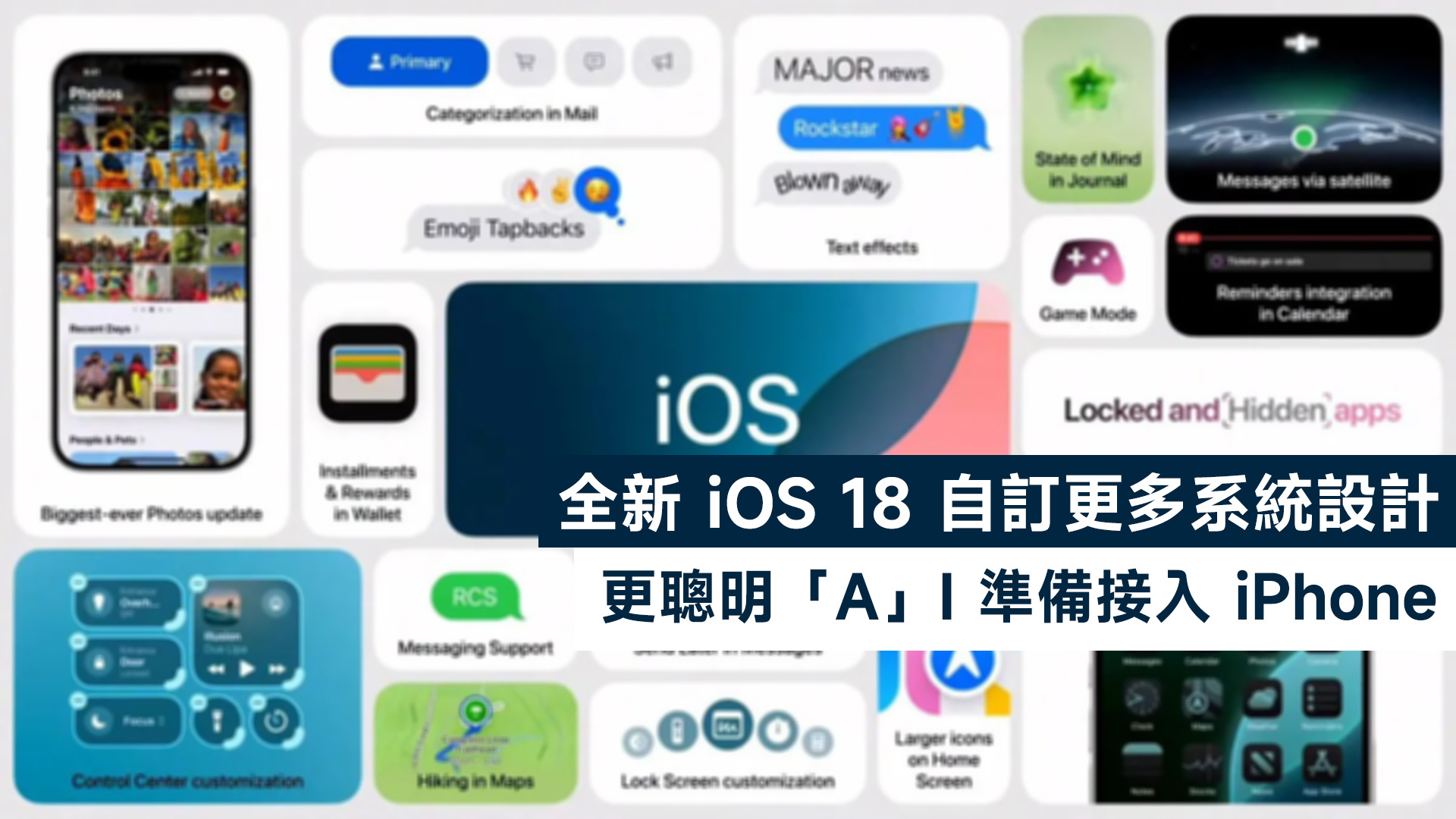 Ios 18 Evolution 全新 iOS 18 自訂更多系統設計!更聰明「A」I 準備接入 iPhone - Daniel 的科技日誌